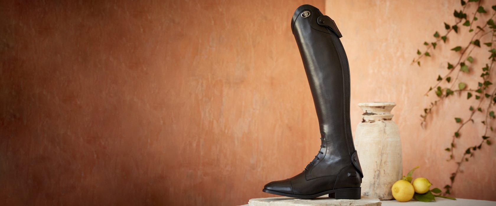 ariat italian tall black english boot